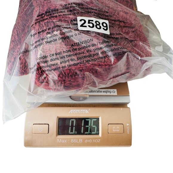 Stamp10 Red Knit Sweater Medium Cotton & Polyester Womens Open Front - Picture 6 of 6